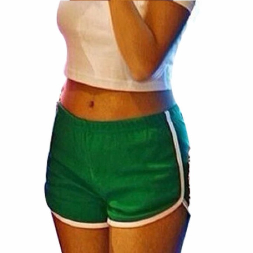 Justice green white Dolphin Shorts